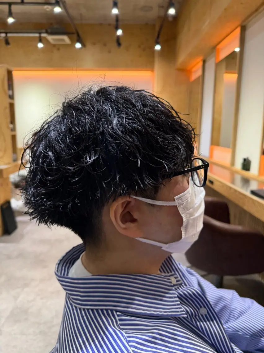カラー パーマ メンズ カット パーマ パーマ特別価格🔥 宇宙のヘアスタイル