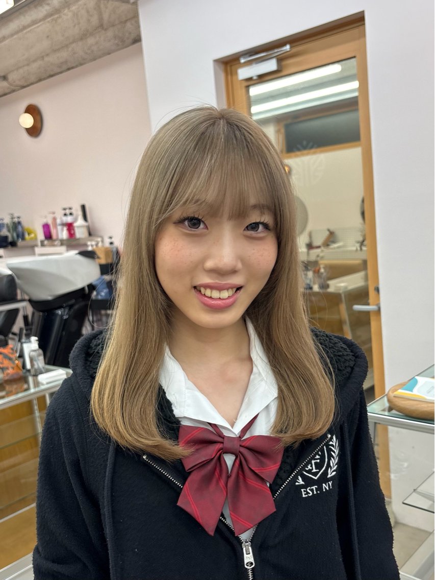ミディアム カラー yelm府中 ユリのヘアスタイル