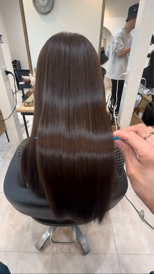 ロング 青野 銀河のヘアスタイル