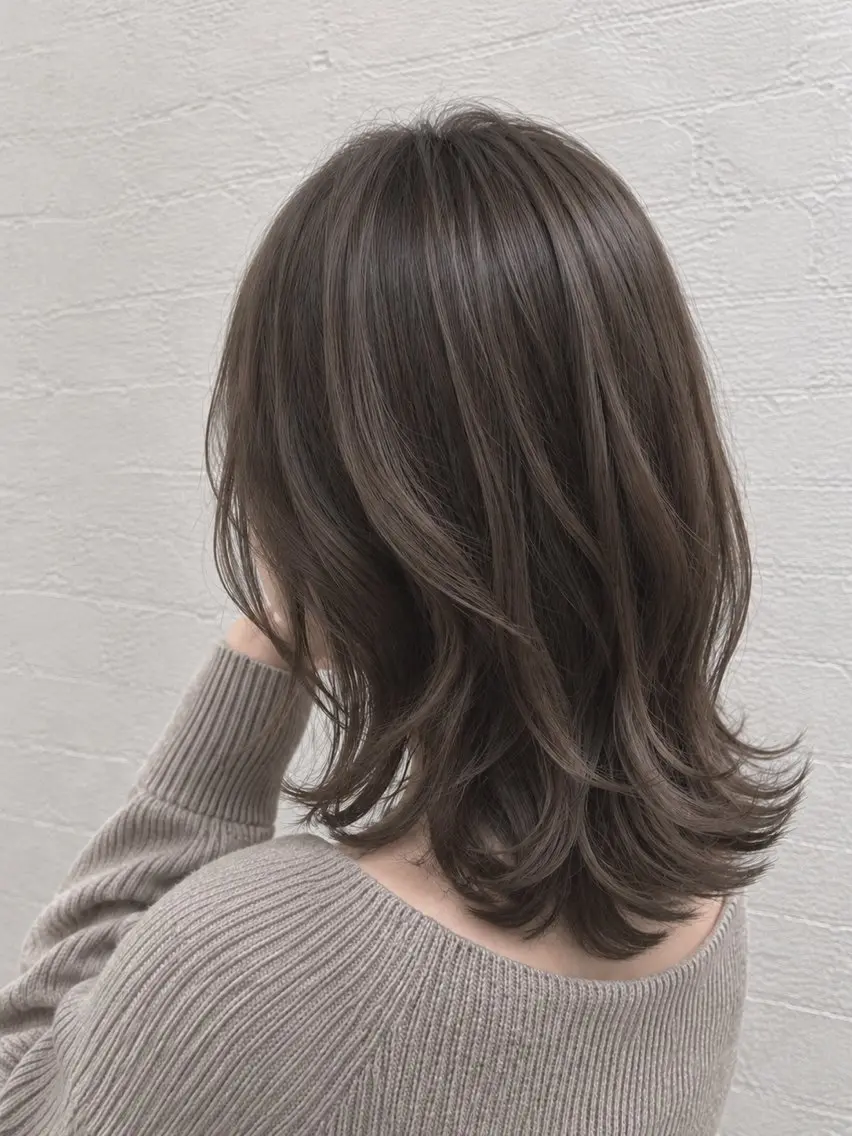 ミディアム カット ヘアカラー 井上椋介 【Recharme】のヘアスタイル