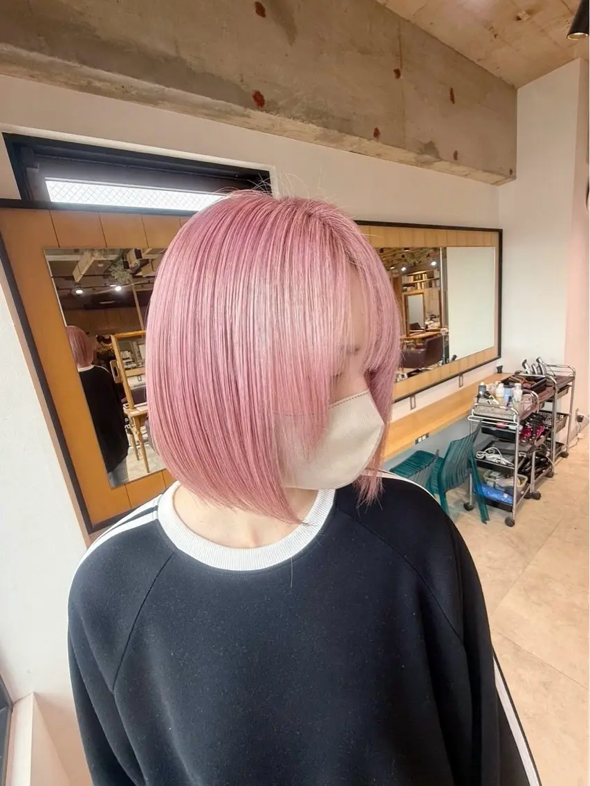 ショート カラー カット ヘアカラー トリートメント 🫐ブルベカラー🫐 ミルクティー/あれんのヘアスタイル