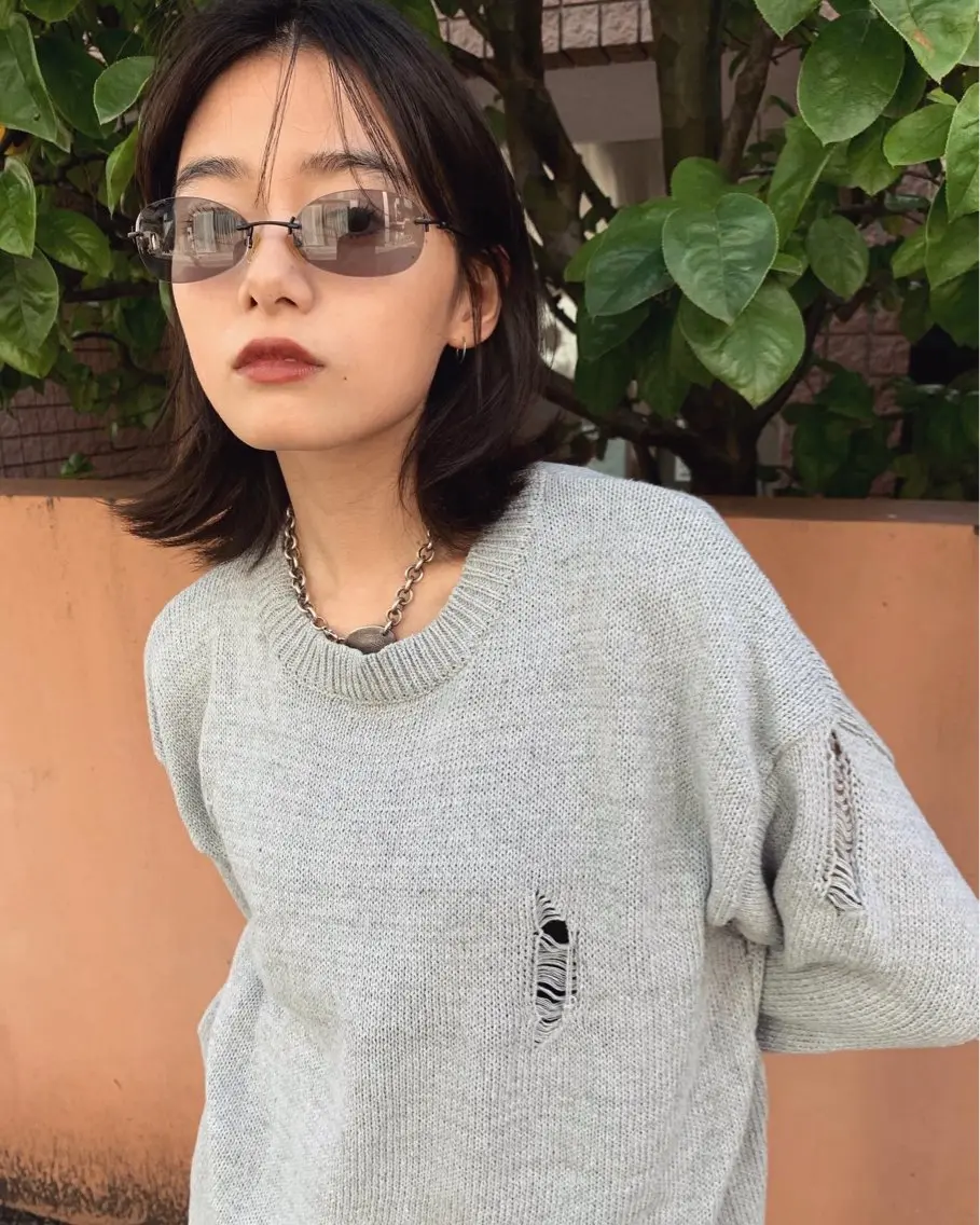 ミディアム カット トリートメント オカモト ハルカのヘアスタイル