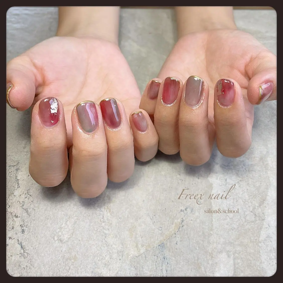 ネイル ハンドネイル ハンドケア freex nail /ニュアンス/個性派のネイルデザイン