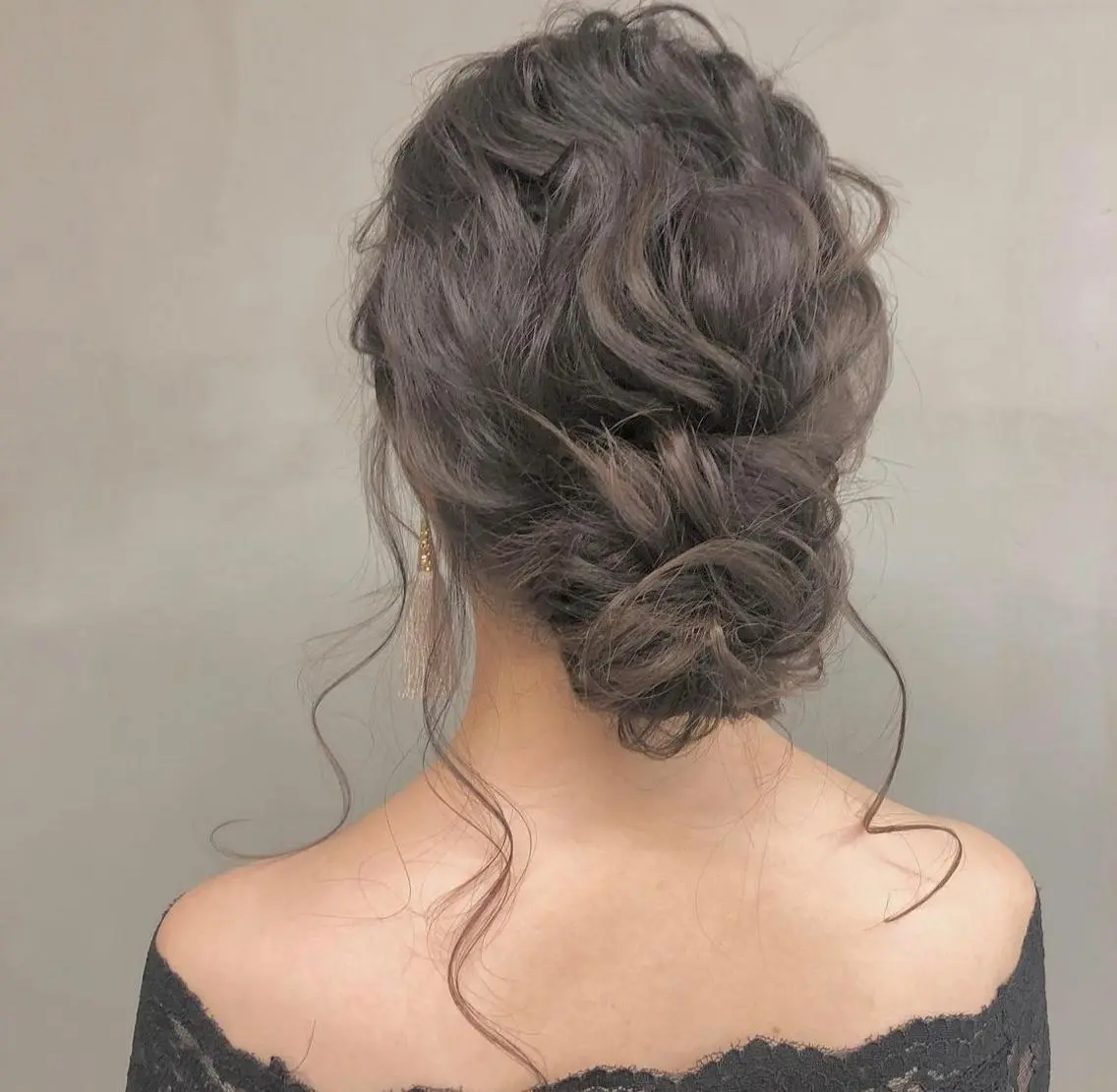 透け感ヘアセットの写真