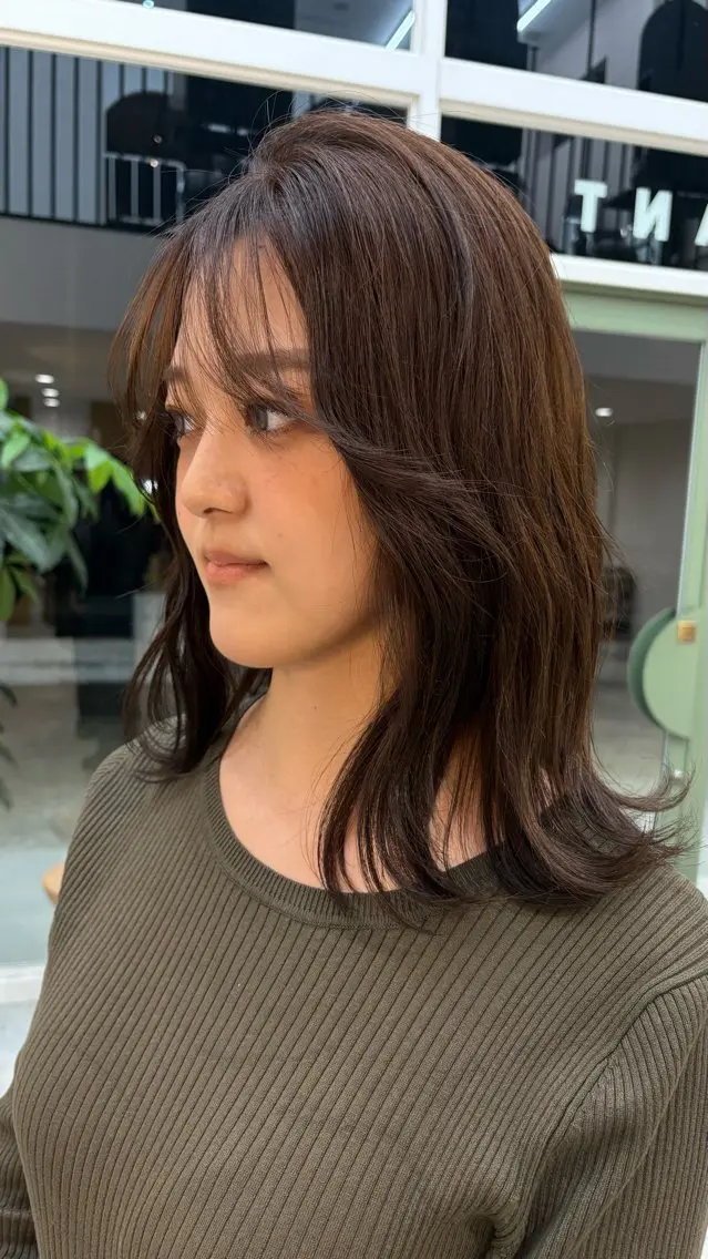 カラー ブラウンカラー ヘアカラー 齋藤 そらのヘアスタイル
