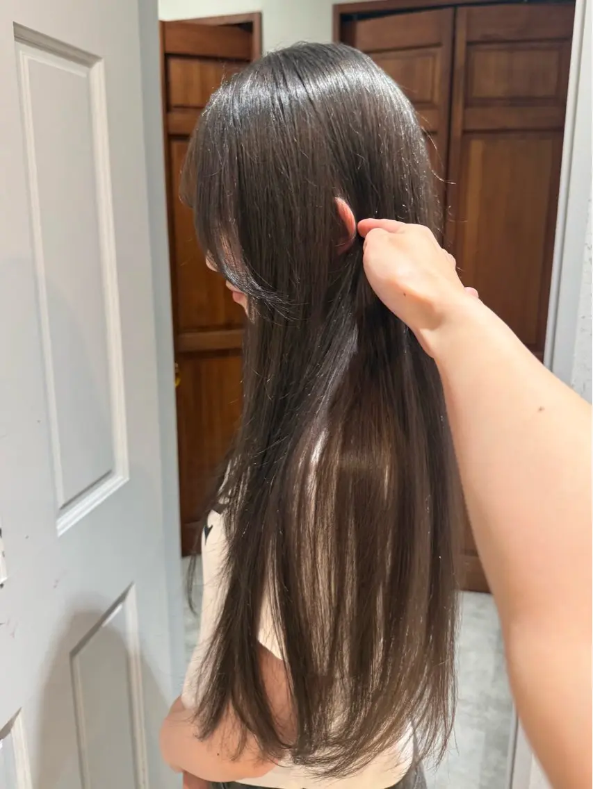 ロング カラー ブリーチ カット ヘアカラー トリートメント mai / linoah˚✧のヘアスタイル