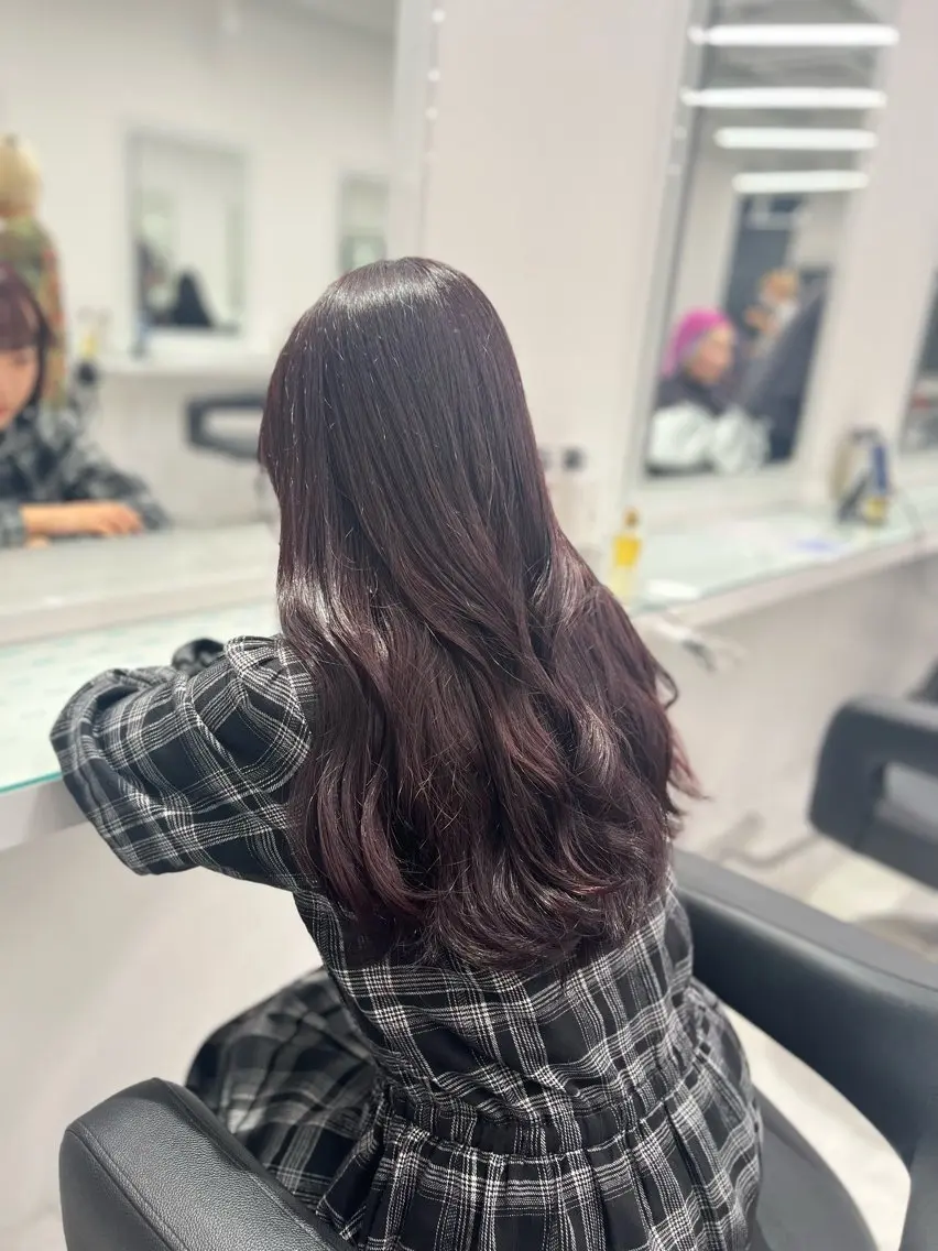 カラー ヘアカラー トリートメント ヘッドスパ ヘアセット ブリーチなし透明感 💗RYOTAのヘアスタイル