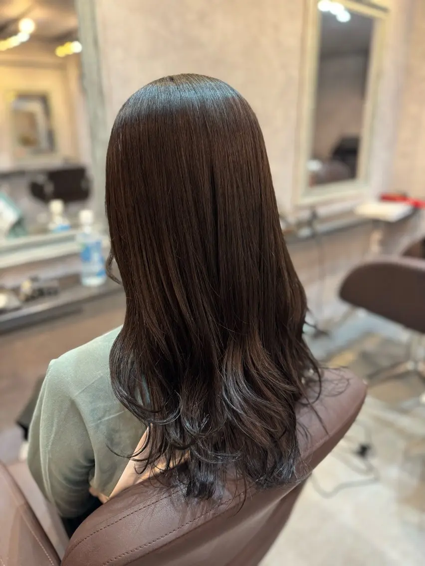 セミロング ヘアカラー 🍀艶髪縮毛矯正/ 風殿　滉太🍀のヘアスタイル