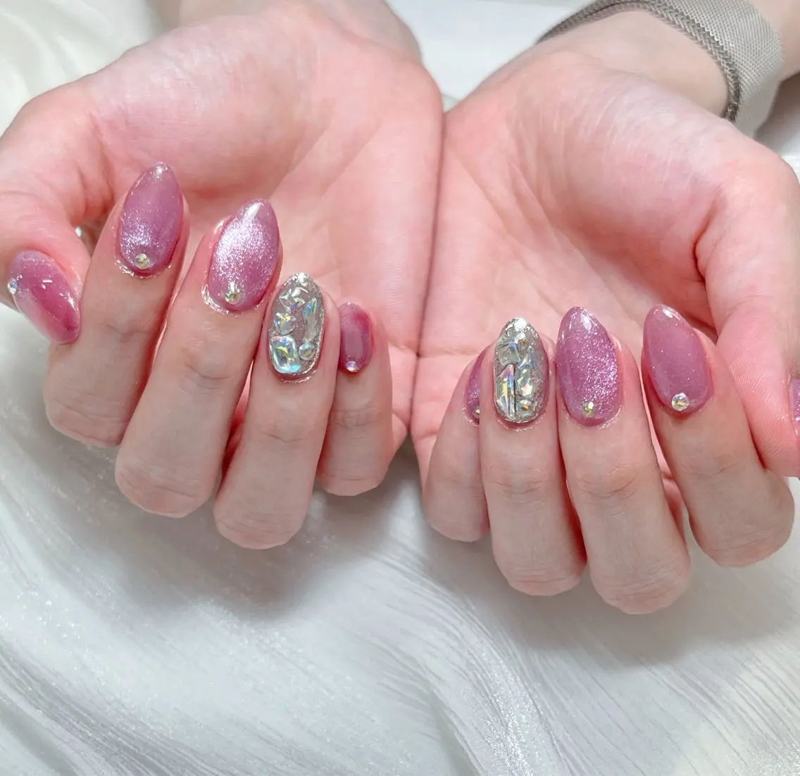 ネイル ハンドネイル candy nail 韓国風ワンホンネイルのネイルデザイン