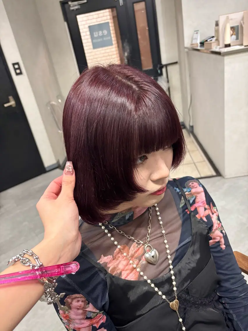 ミディアム ｶﾉ /暖色カラー/ バタフライレイヤーのヘアスタイル