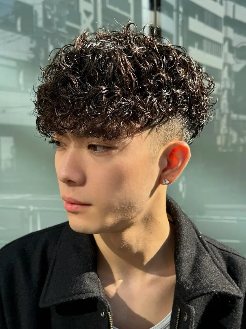ミディアム 栁内 陽匠のヘアスタイル