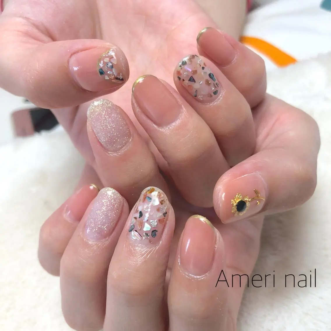 ネイル ハンドネイル Ameri nail /UKIのネイルデザイン