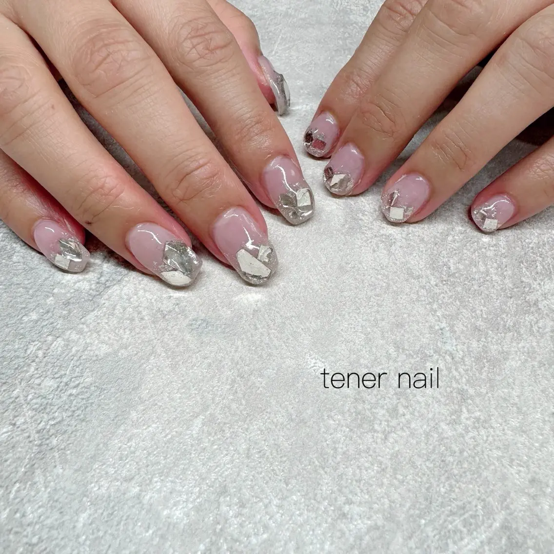 ネイル グラデーション ピンク ハンドネイル テネルネイル tener nailのネイルデザイン
