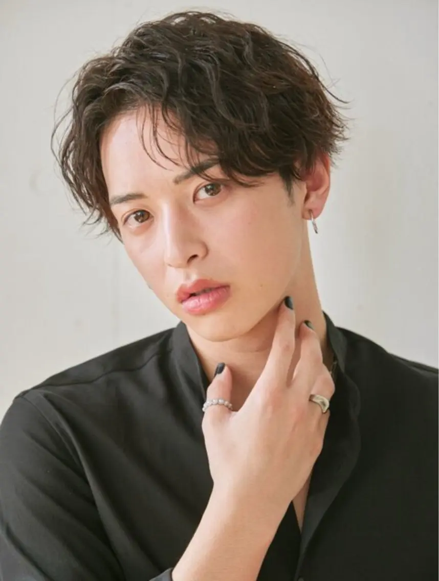 パーマ メンズ パーマ 川北 恭輝のヘアスタイル