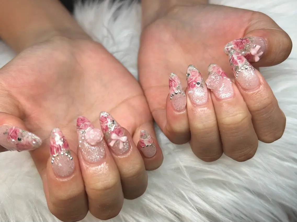 ネイル ハンドネイル FOINAIL 🎀長さだし🎀のネイルデザイン