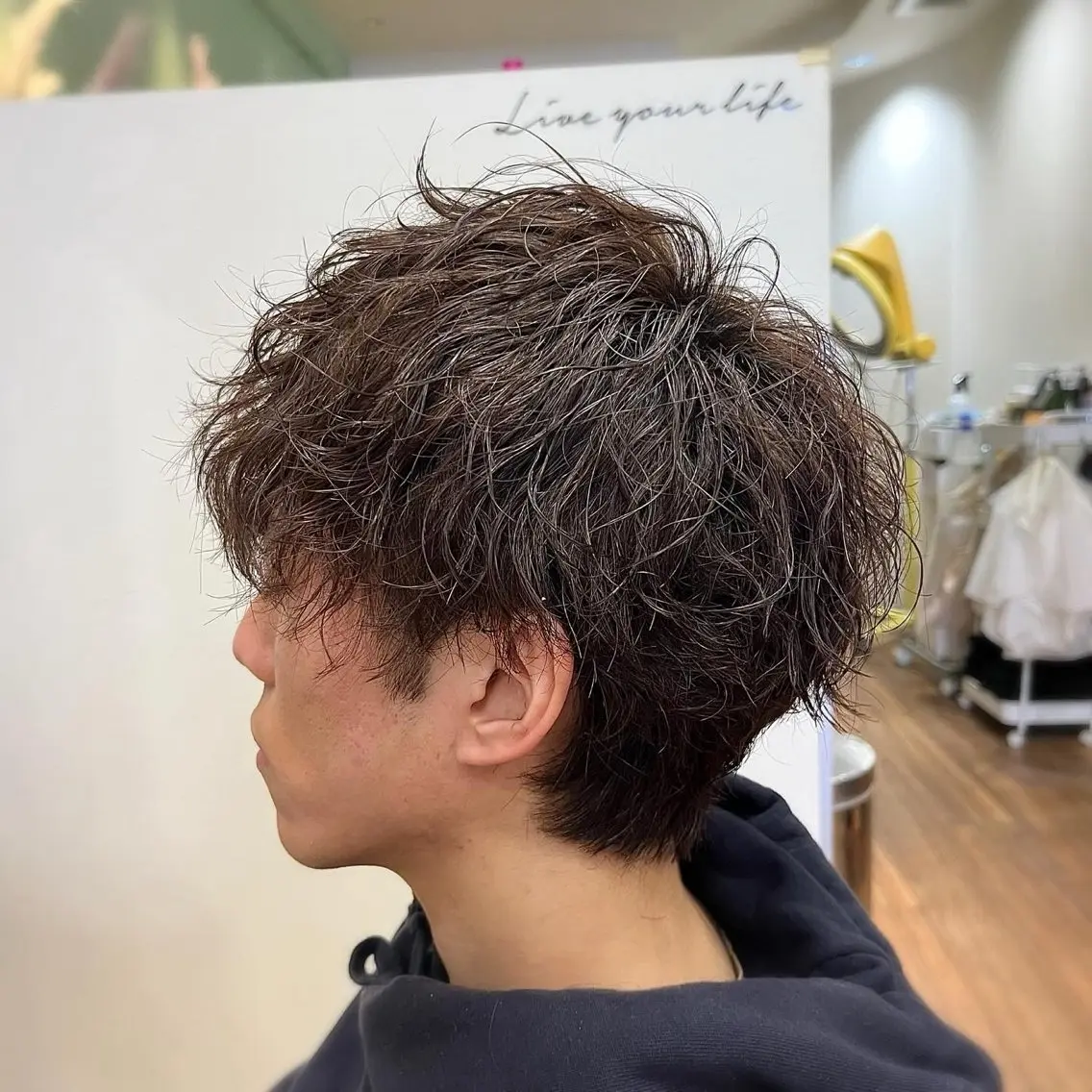 パーマ 🌀 (カット ✄ デトックス込) + 生オイルトリートメント 🫧の写真