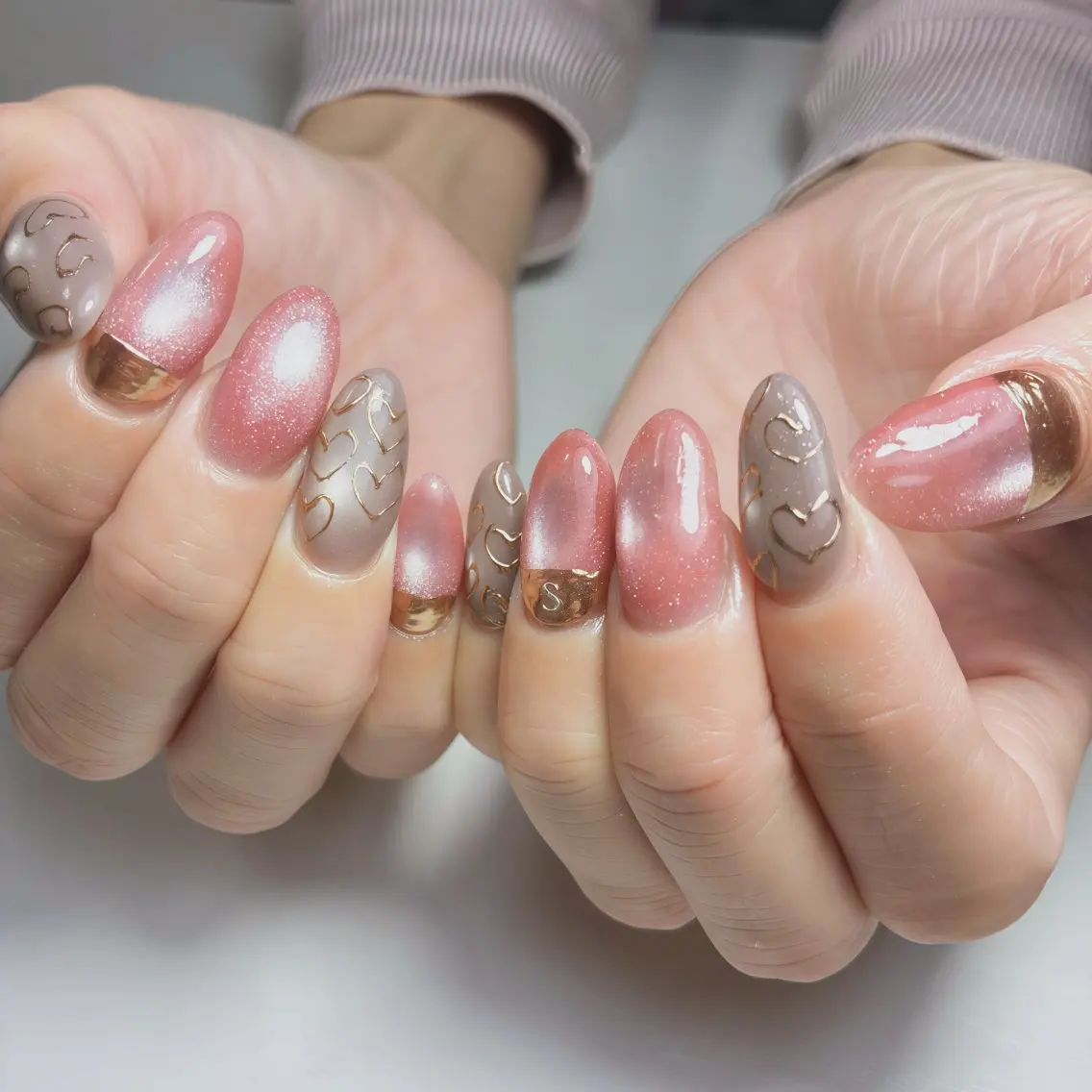 ネイル フットネイル ジェルネイル マグネットネイル ニュアンスネイル オフィスネイル ハンドネイル nail salon anoneのネイルデザイン
