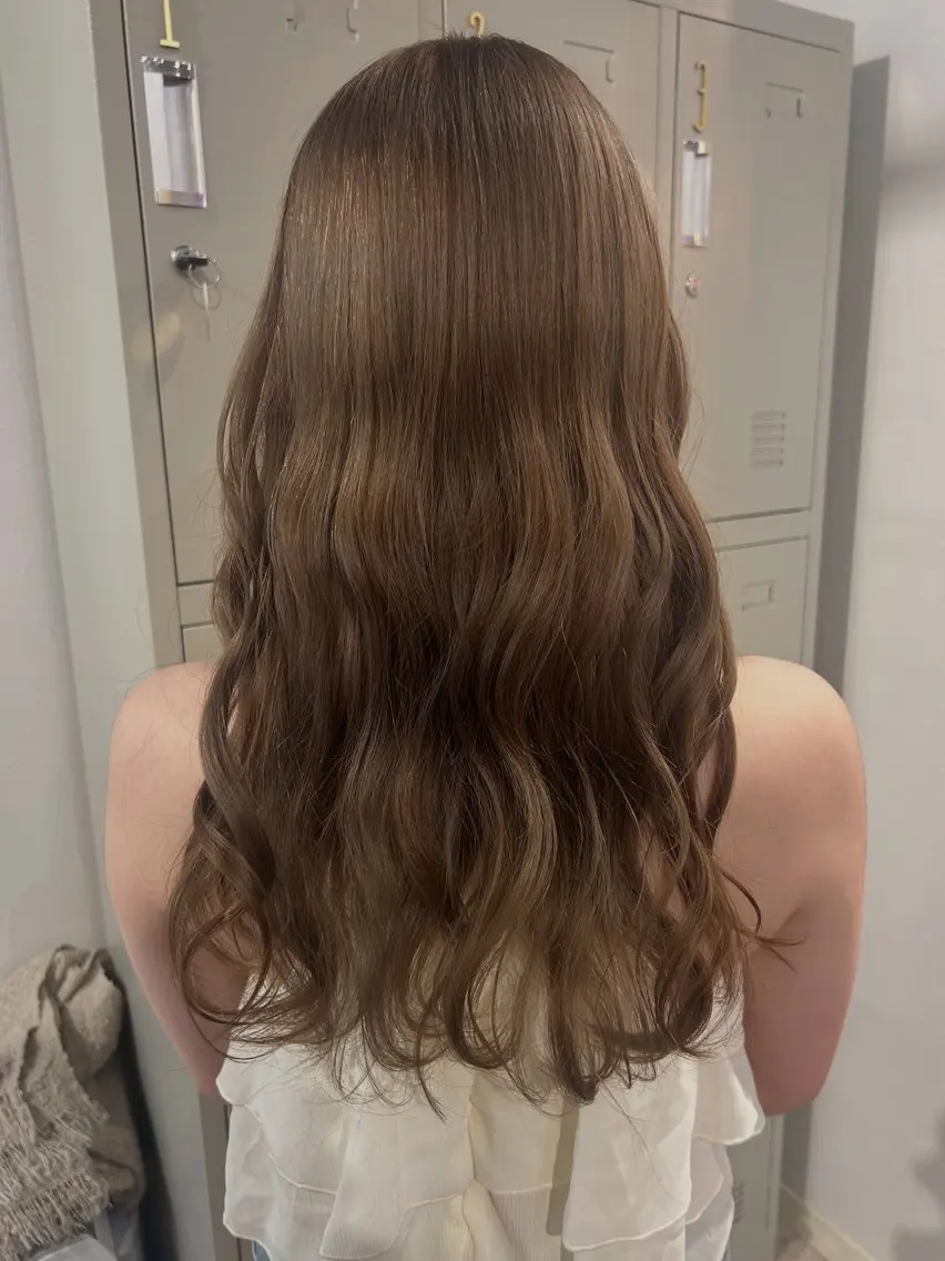 セミロング カラー ベージュカラー 透明感カラー オリーブカラー [lani ] konatsuのヘアスタイル