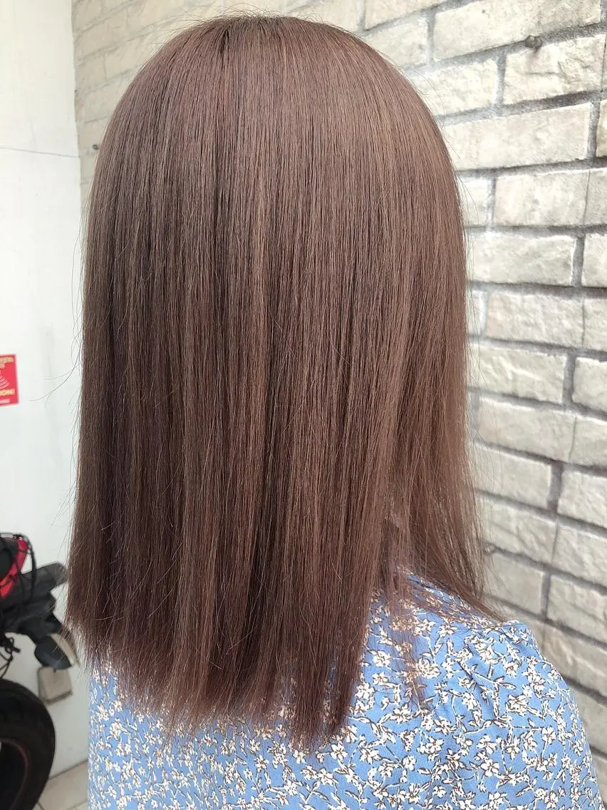 【保湿で艶髪に🫧】カット+フルカラー+ハホニコトリートメントの写真