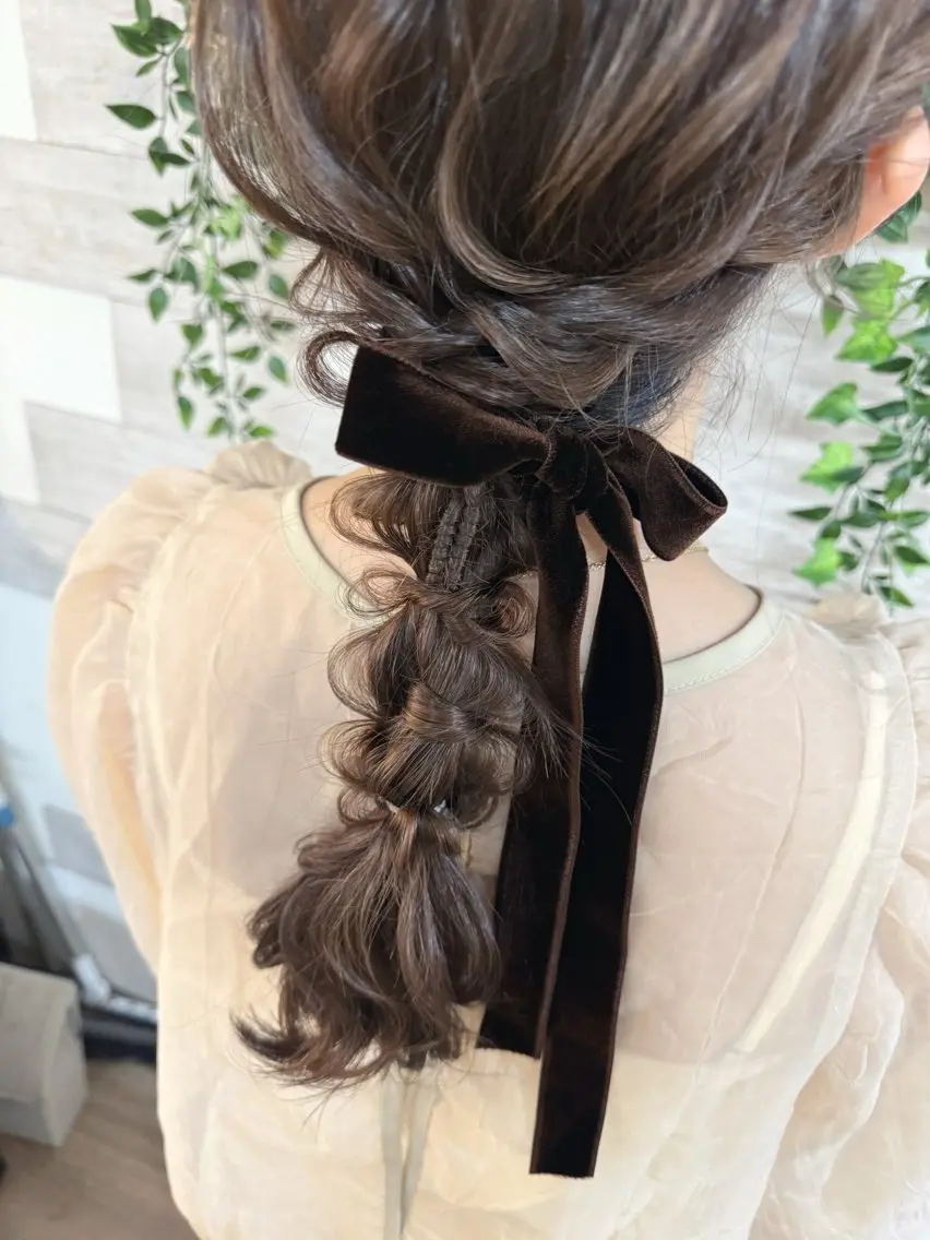 ロング ヘアアレンジ ヘアメイク10年から 美容師💄Anriのヘアスタイル