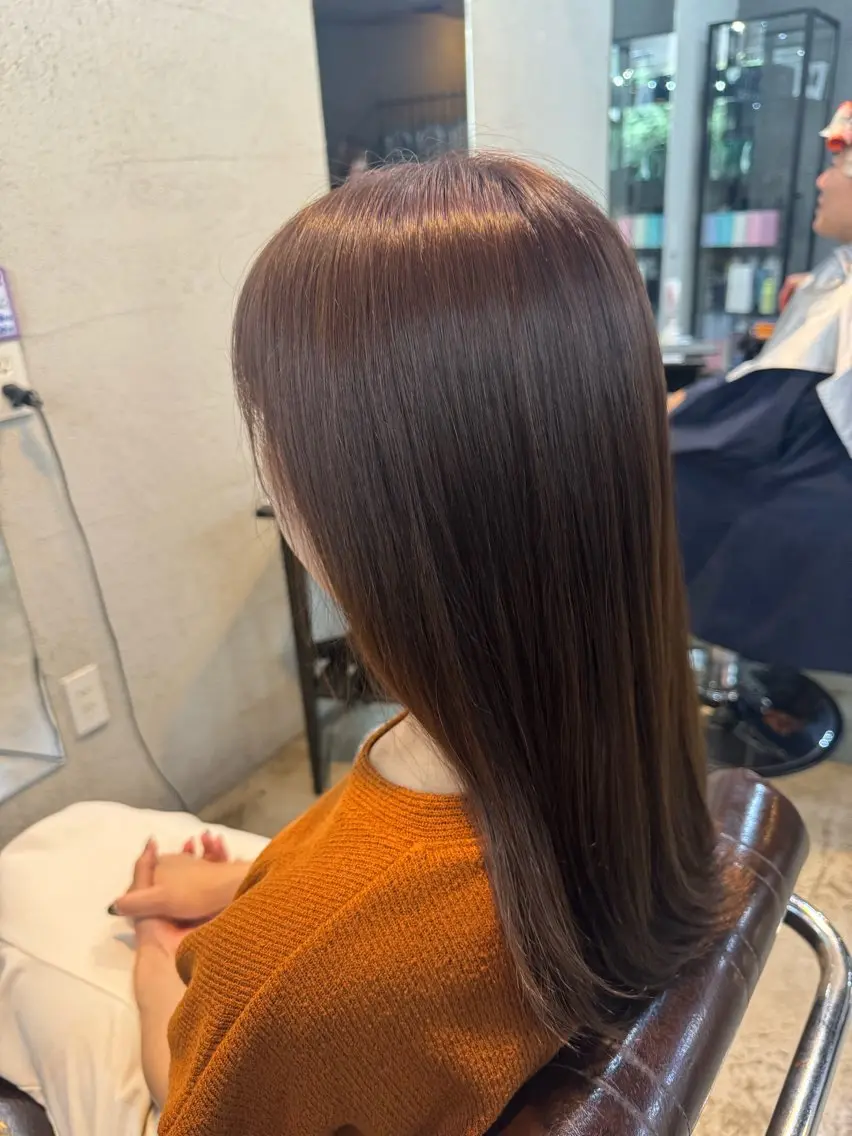 ロング カラー ラベンダーカラー 幕田 希耀美のヘアスタイル