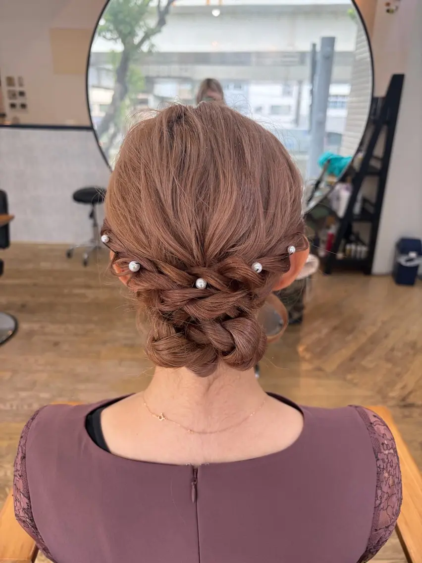 ヘアアレンジ ヘアセット ミホ/ 元町中華街のヘアスタイル