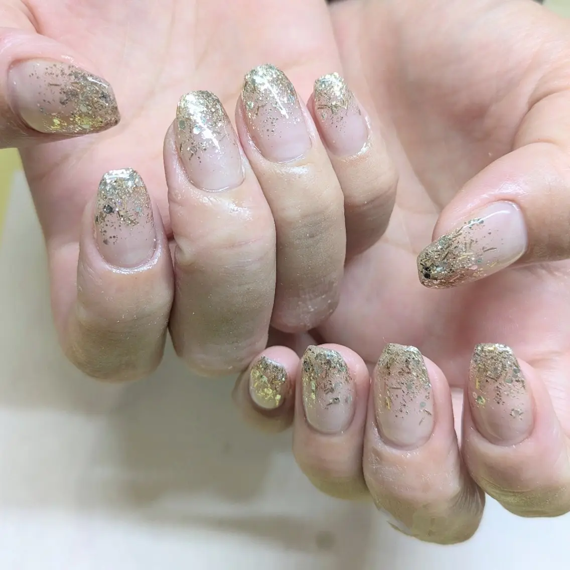 ネイル ラメ(グリッター) ラメグラデーション Gerbera Nailistのネイルデザイン