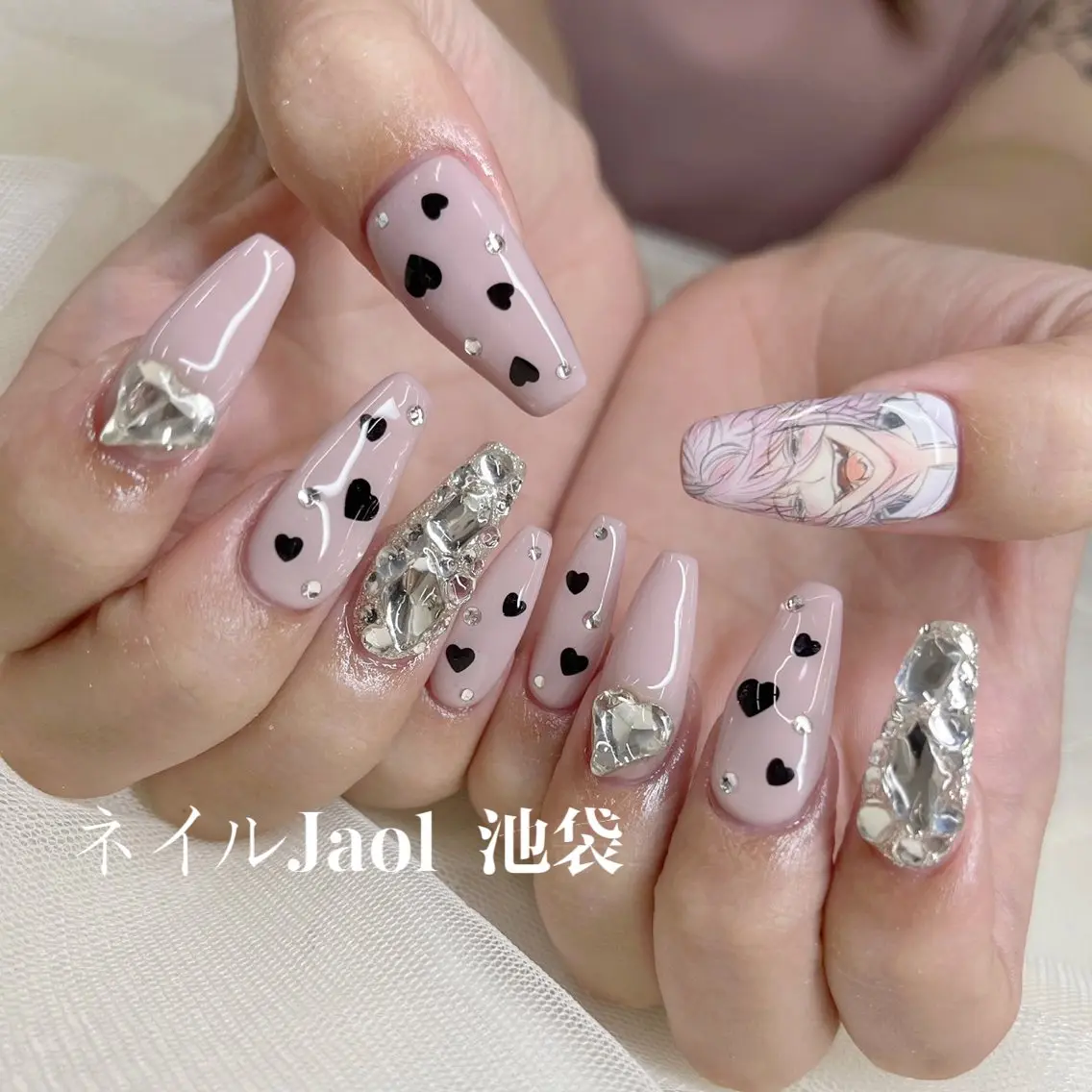 ロング ネイルJaol 池袋のネイルデザイン
