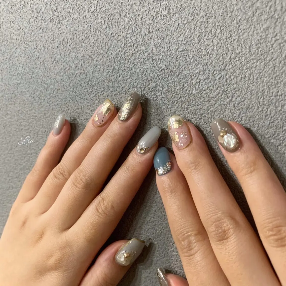 ネイル ジェルネイル 持ち込み パラジェル ソフトジェル Léa nailのネイルデザイン