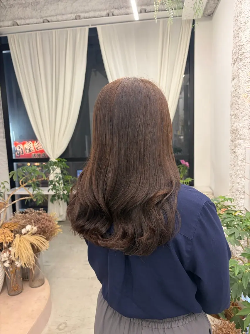 ロング カラー ヘアカラー トリートメント 透明感カラー/名古屋 /栄/木下奈々望のヘアスタイル