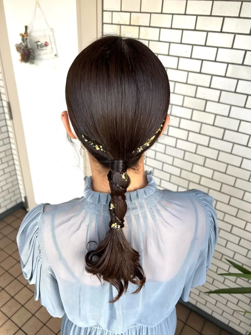 ヘアアレンジ ヘアセット 大人可愛いヘアメイク 💋🧚♀️しずかのヘアスタイル