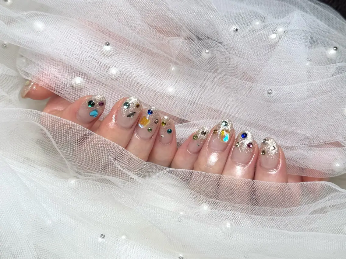 ショート ハンドネイル peTiT ✨️ yuzuki💞🫧のネイルデザイン