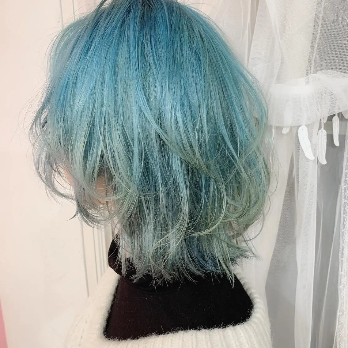 ショート カラー アディクシーカラー アクアカラー アッシュ バレイヤージュ ベージュカラー ヘアカラー トリートメント ✨ブリーチマスター✨ オクヤマヨウスケのヘアスタイル