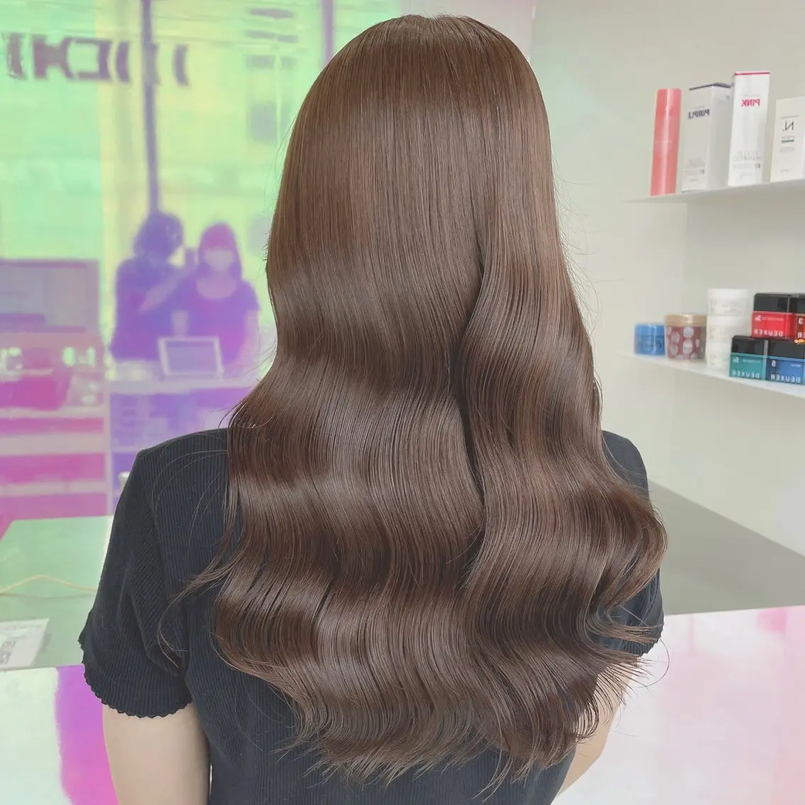 🌈6月限定🌈ミニモ限定 透明感抜群 ヘアカラー➕髪質改善トリートメント♡の写真
