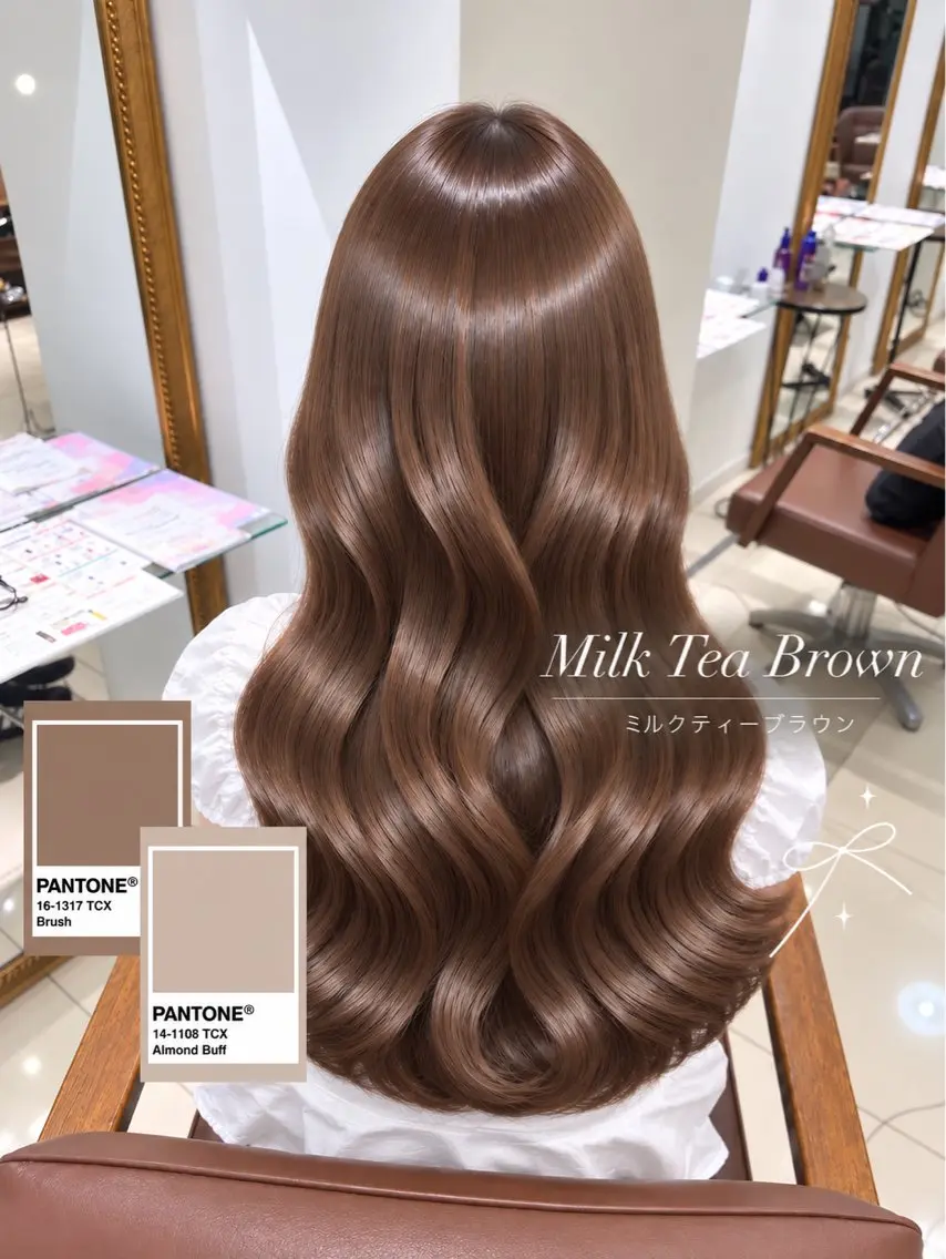 ロング ヘアカラー 柔らかグレージュ🤍 髪質改善Hanakaのヘアスタイル