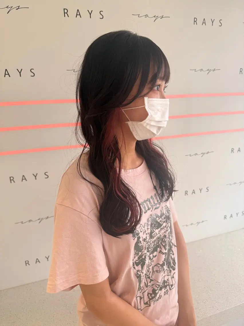 ロング カラー ピンクカラー 無料ショートカット 募集中📛杏のヘアスタイル