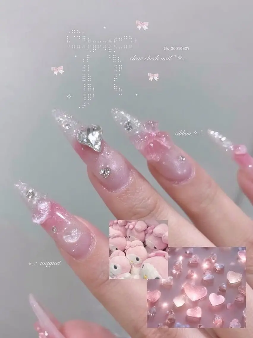 ネイル アートネイル 長さ出し フラッシュネイル ジェルネイル 韓国ネイル ハンドネイル Yuri.nail studioのネイルデザイン
