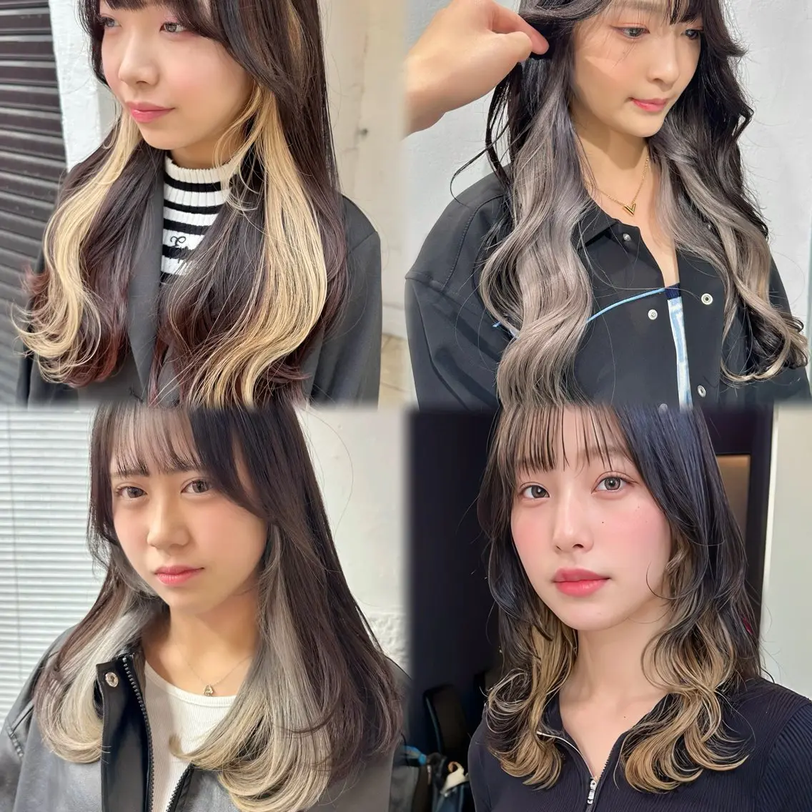ロング カラー ブリーチ ケアブリーチ インナーカラー レイヤーカット ロング カット ヘアカラー トリートメント インナーカラー/レイ ヤーカット♡/マキシのヘアスタイル