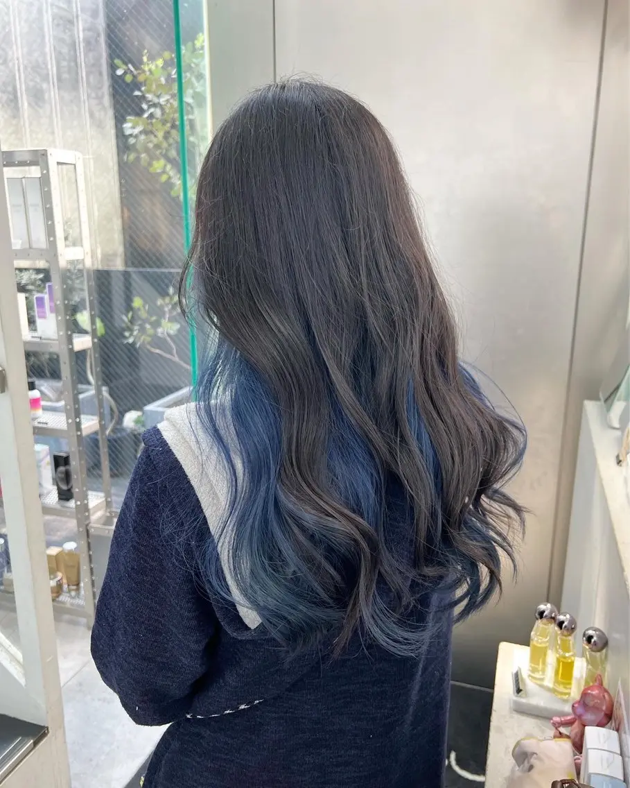 ロング カラー ブリーチ ヘアカラー トリートメント インナーカラー/天神 ブリーチ/吉田のヘアスタイル