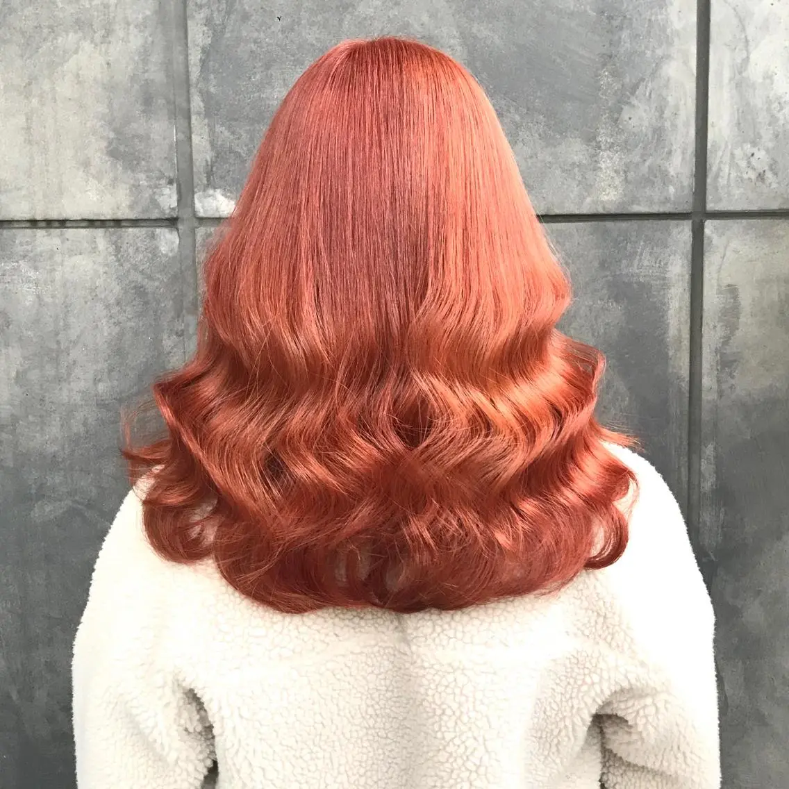 ミディアム カラー ブリーチ オレンジ タンバルモリ ヨシンモリ ムルギョル巻き K-POP好き美容師 🇰🇷Kai.Yのヘアスタイル