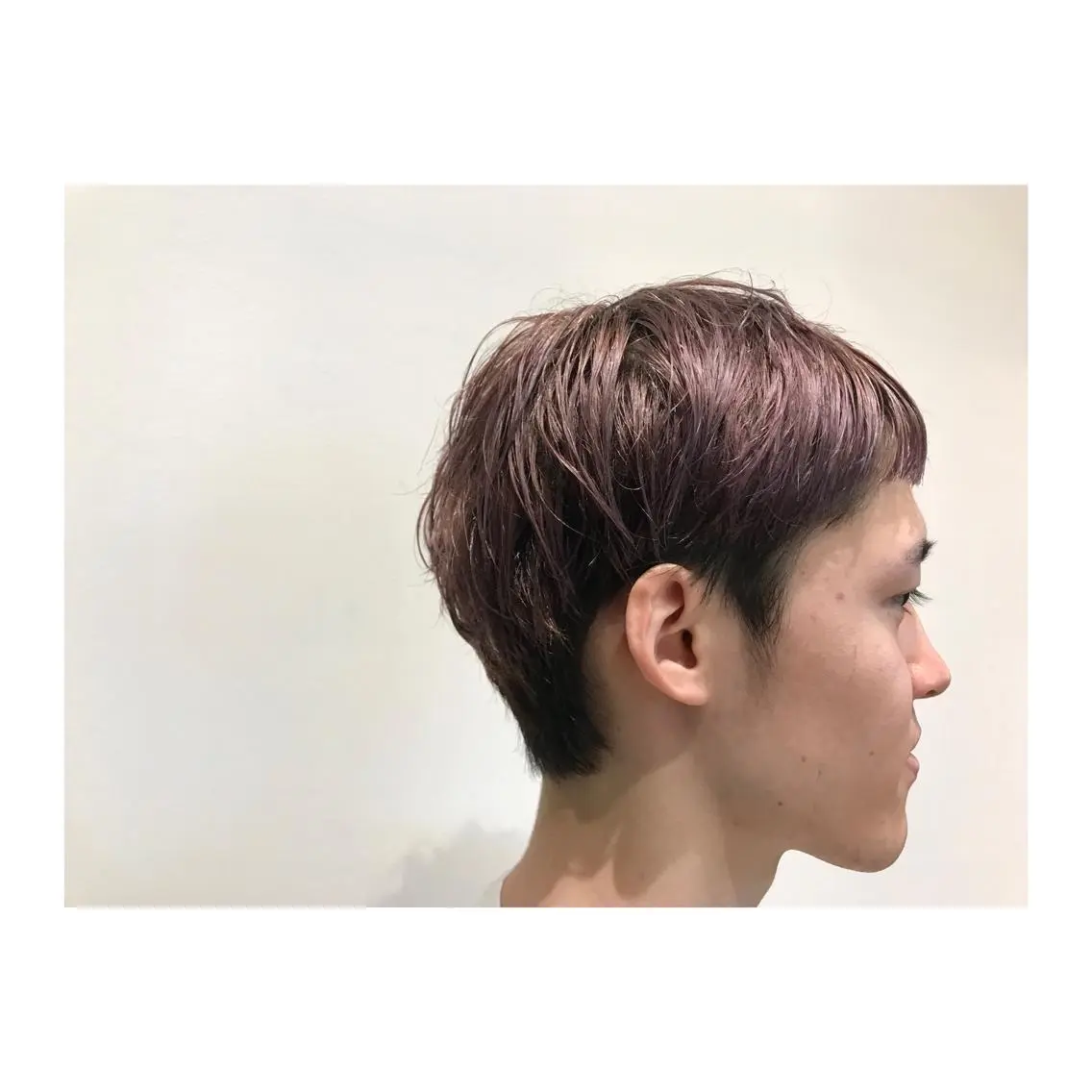 ショート カラー メンズ くるくるパーマ aikoのヘアスタイル
