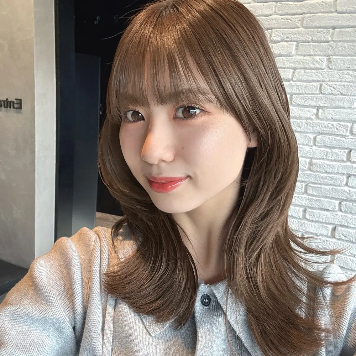 ミディアム カラー ミディアムレイヤー レイヤーカット カット ヘアカラー トリートメント レイヤー🩰髪質改善 /透明感/kanaのヘアスタイル