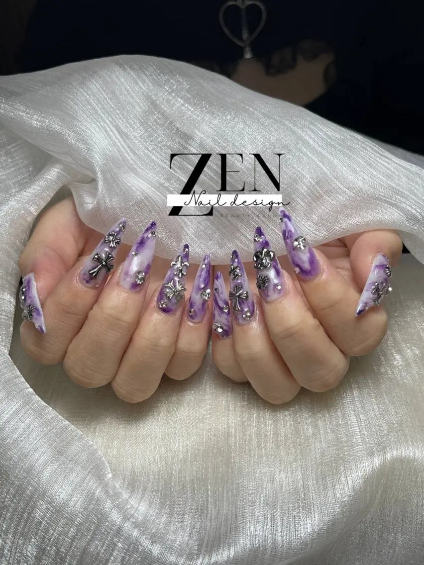 ネイル チークネイル フレンチネイル ジェルネイル 韓国ネイル マグネットネイル ハンドネイル Zen Nail Design 池袋のネイルデザイン