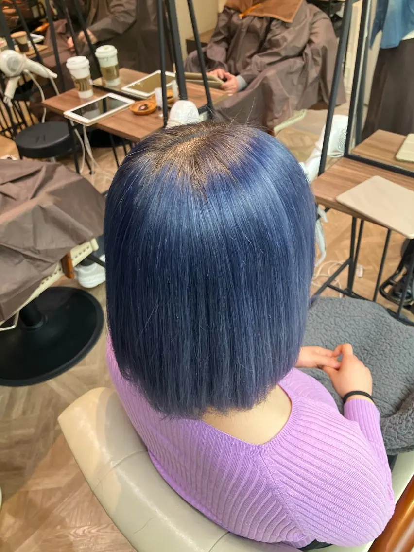 ミディアム カラー ハイトーンカラー イルミナカラー ボブ 及川まき 　オリーブ グレージュカラー♪のヘアスタイル