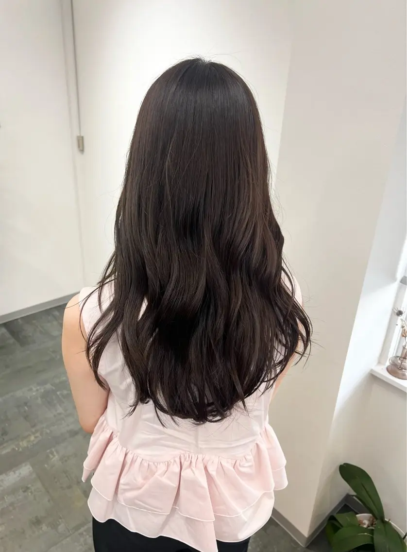ロング カラー 渡辺 リオのヘアスタイル