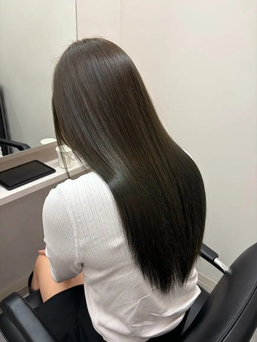 ロング 髪質改善 トリートメント ヘアカラー トリートメント 髪質改善/縮毛矯正/ 艶カラー/登貴のヘアスタイル