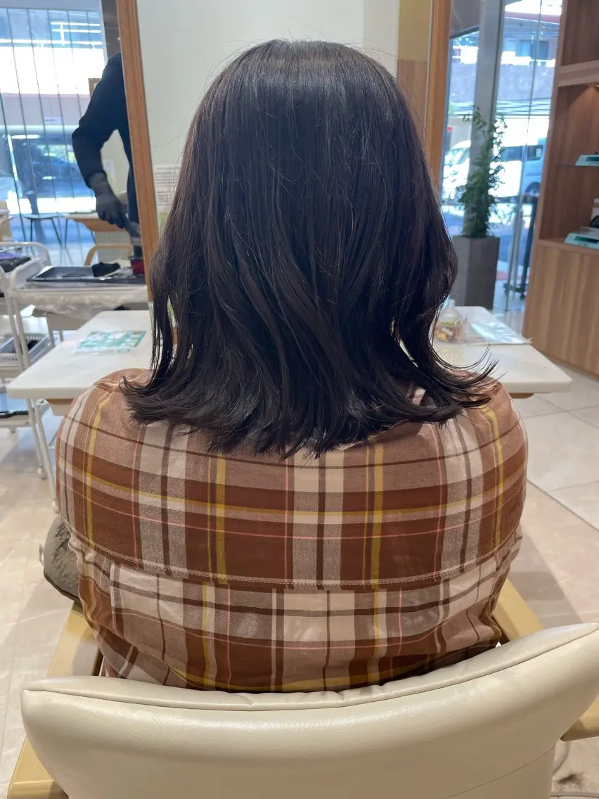 ミディアム カラー 髪質改善ケア/透明感 カラー伊藤 千尋のヘアスタイル