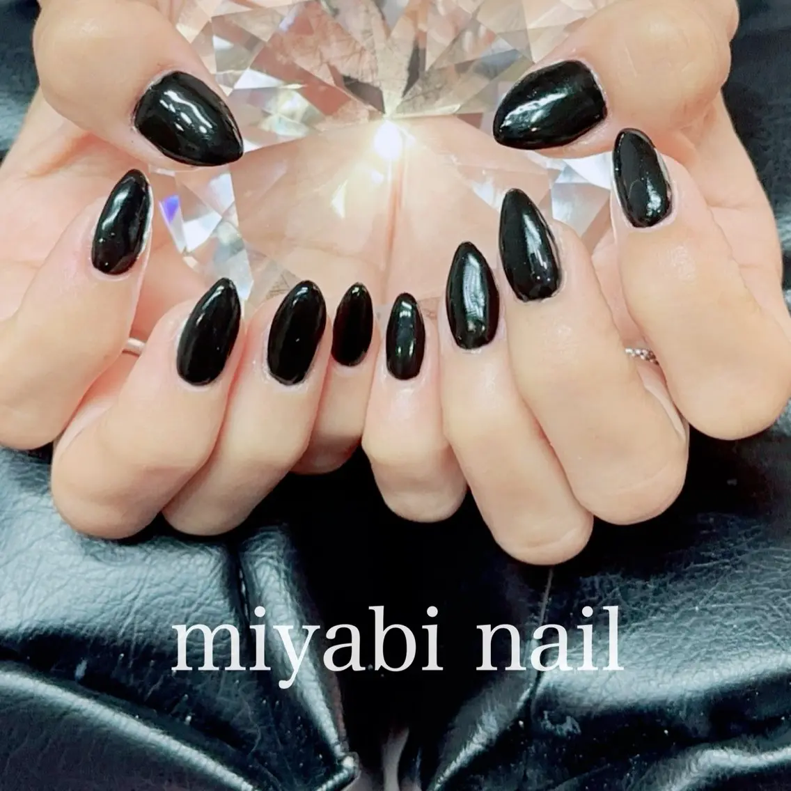 ネイル 持ち込み ワンカラーネイル シンプルネイル ハンドネイル miyabi nail 桂川駅近くのネイルデザイン