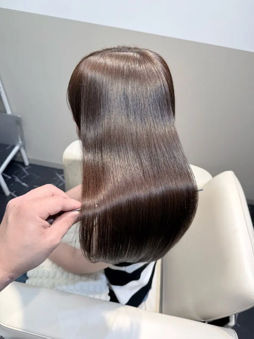 ロング カラー 髪質改善 縮毛矯正 カット ヘアカラー トリートメント 髪質改善特化/川本 慶紀のヘアスタイル