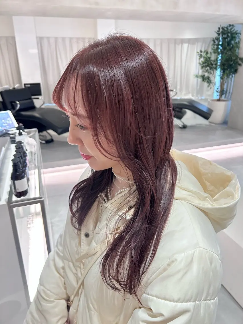 カラー 🪞透け感&韓国ヘア 🪞honokaのヘアスタイル